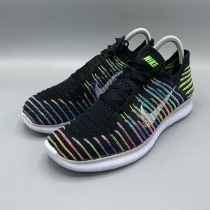 Nike Men's Free Run Flyknit Multicolor Size 8.5 (PRE-OWNED)